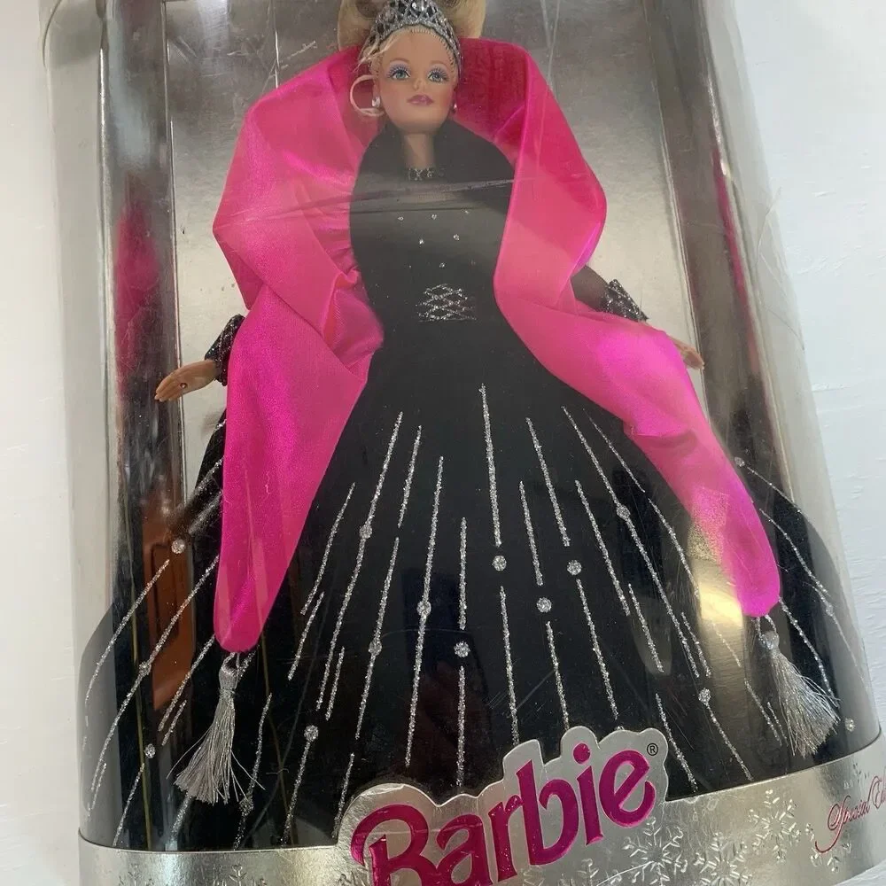 1998 Rare Happy Holidays Barbie with Multiple Print Errors But Bad Box